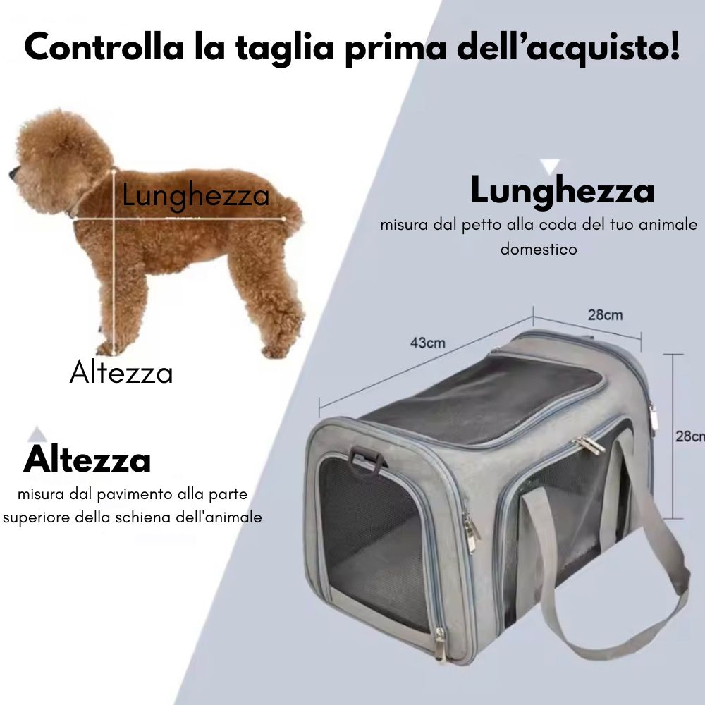 Trasportino per cani e gatti